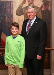 Easton Cromer-Lebanon with Senator Parson.