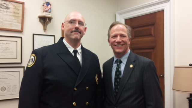 I was also visited by Taz Meyer, chief of the Lake St. Louis Ambulance District. Thanks for stopping by.