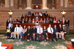 Sen. Schaefer with the Columbia Gifted Students.
