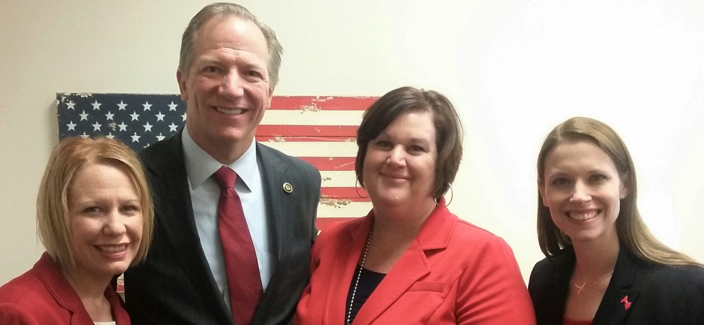 My constituents Mary (Wentzville) and Rachelle (O'Fallon) visited the Capitol on "Wear Red Day" to show their support for the awareness of heart disease and to support HB 1643 and SB 711, which relate to CPR in schools.