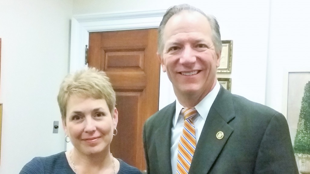 Last, but not least, Pat Holtermann-Hommes, President and CEO of St. Charles Youth in Need met me at the Capitol to discuss the Youth in Need Center. Thank you, Pat.