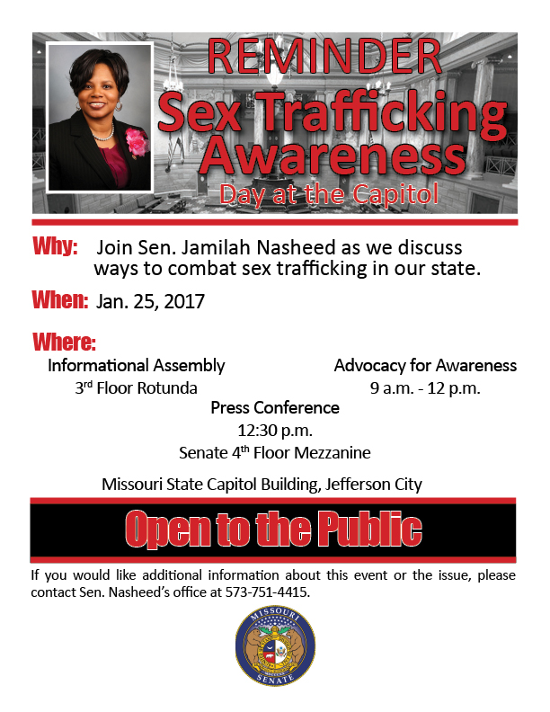 Sex Trafficking Awareness Networking Event Flyer Reminder 3