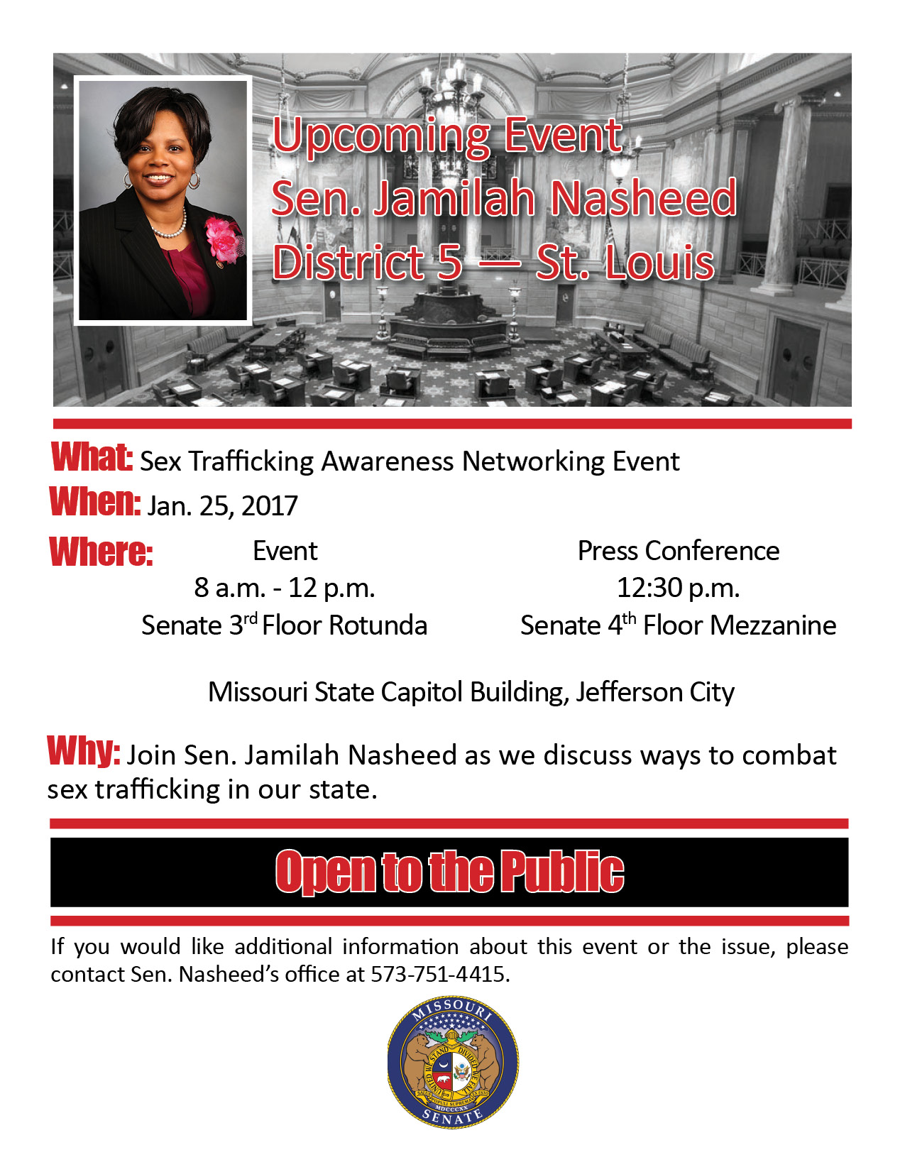 Sex Trafficking Awareness Networking Event Flyer